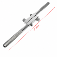 Clé à molette coulissante de type T 45 #   Porte-taraud réglable en acier à mâchoires carrées pour tarauds, alésoirs et extracteurs