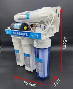 Ev Tipi 5 Aşamalı Kolay Kurulumlu Ters Ozmoz Su Filtre Sistemi, Mutfak Lavabo Dolapları için 0.0001μ<span class=keywords><strong>m</strong></span> Bakteri Filtrasyonu - Product Image 5