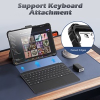MoKo casing Kickstand penutup belakang kasar bening perlindungan penuh Premium untuk Microsoft Surface Pro 12 casing 2025