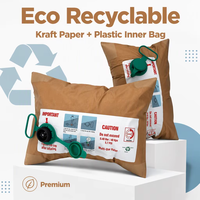 Stabilisateur de conteneur à pression de service de 0,2 bar, sac de calage en papier kraft recyclable et réutilisable, solution de stockage d'air pour conteneur
