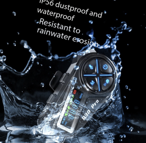 Q30pro Mũ bảo hiểm cho tai nghe <span class=keywords><strong>Bluetooth</strong></span> LED chiếu sáng không thấm nước <span class=keywords><strong>FM</strong></span> Đài phát thanh đèn pin hai người liên lạc âm nhạc chia sẻ Microphone - Product Image 5