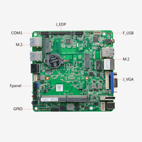 Carte mère industrielle Nano-ITX robuste 5205U DDR4 Max 32 Go 8 USB VGA HD EDP M2 SATA Rs232 PS2 12 X 12 CM 12V