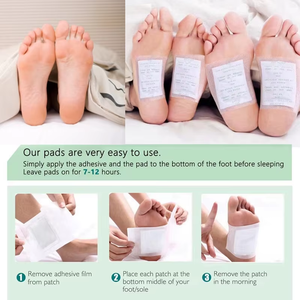 Hoge Kwaliteit Natuurlijke <span class=keywords><strong>Detox</strong></span> Voet <span class=keywords><strong>Patches</strong></span> 10 Stuks Diepe Reiniging <span class=keywords><strong>Detox</strong></span> Voet Pads Met Bamboe En Gember Poeder - Product Image 6