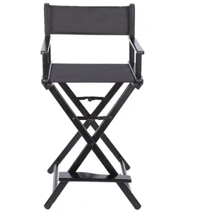 Professional Folding aluminum folding Make up Director Chair High Seat