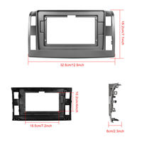Cadre d'autoradio Android 10 pouces 4 + 64G sans fil Carplay Android Auto pour Toyota Previa 2006-2019 IPS DSP GPS RDS WIFI OEM