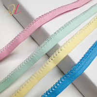 Bande élastique en dentelle de 10 mm pour sous-vêtements et lingerie, ruban élastique à picots pour la vente en gros
