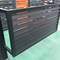 Panneaux de clôture en aluminium de gros pour balcon, garde-corps, panneaux de clôture extérieurs décoratifs durables