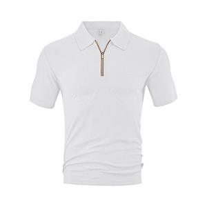 Polo à manches courtes pour homme en tissu jacquard éponge, décontracté et ample, nouvelle collection été, style transfrontalier Europe-Amérique - Product Image 5