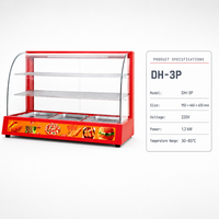 Pemanas Makanan Listrik DH3P 1.2KW Kontrol Suhu Multi-Zona untuk Prasmanan Katering