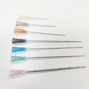 Unimaster alta calidad <span class=keywords><strong>Micro</strong></span> cánula de acero inoxidable 22G <span class=keywords><strong>38mm</strong></span> 50mm aguja de punta roma - Product Image 4