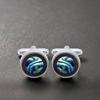 Boutons de manchette en nacre, accessoire de mode en gros, personnalisé pour costume, chemise, mariage, smoking, bijoux tendance, cadeau élégant pour homme
