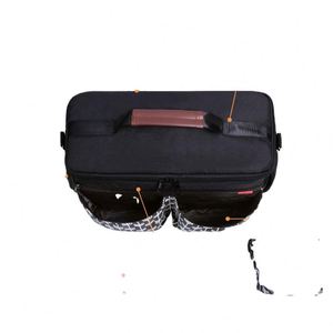 Organisateur de poussette BSCI avec porte-gobelets isothermes, rangement pour couches, sangles de fixation, poches pour téléphone, design compact - Product Image 4