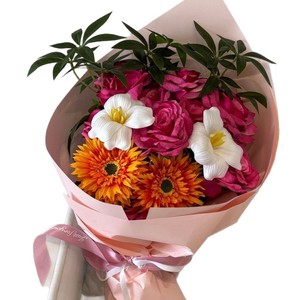 Ramo de Flores Artificiales Francis Freud, Rosas Rojas de Seda, Decoración para el Día de San Valentín, Bodas y Hogar - Product Image 5