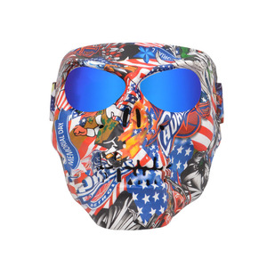 RTS baikang 8039 món quà kỳ nghỉ mùa đông tuyết thể thao xe máy kính trượt tuyết Snowboard <span class=keywords><strong>snowmobile</strong></span> đầy đủ mặt Mũ bảo hiểm với kính - Product Image 3