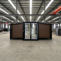 Maison préfabriquée légère en acier FLKT, maison de luxe en conteneur extensible de 20 pieds, maison modulaire pliable, mini-maison