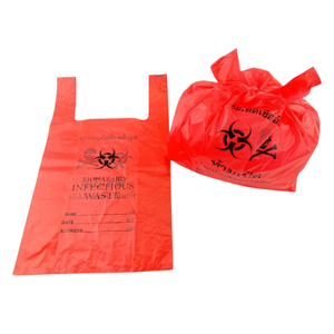 ถุงขยะอันตรายทางชีวภาพสำหรับโรงพยาบาลและคลินิก แบบม้วน ผลิตจาก HDPE ผลิตภัณฑ์ใช้แล้วทิ้ง พร้อมเชือก PP ปรับแต่งได้ 3 ขนาด - Product Image 3