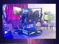 Simulador de Carreras Dinámico de Tres Ejes, Videojuego de Realidad Virtual, Arcade, Pantalla Triple Grande, Educativo para Interiores, Aeropuertos, Hogares, Guarderías, Metálico