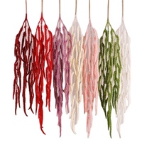 Nouvelle conception de feuillage artificiel suspendu en amarante pour la décoration de mariage, arrangement floral