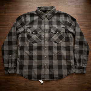 <b>Men's</b> Plus Size Summer Casual Flannel <b>Shirt</b> Long Sleeve Plaid Button-Up with Chest Pockets Woven - Product Image 4