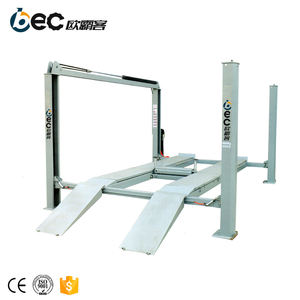 4-Poct 4000kg Capacidad de elevación automática Elevador hidráulico de 4 postes para automóvil con elevadores de aire Diseño Elevador de chasis automático de dos postes - Product Image 2