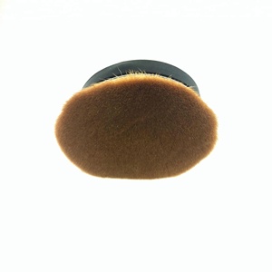 Lưu Trữ Du Lịch Giá Rẻ Duy Nhất Bán Buôn Vàng Thấp Moq Vegan Hình Bầu Dục Make Up Trứng Trang Điểm Oval Flat Top Foundation Rose Gold Kabuki Bàn Chải - Product Image 3