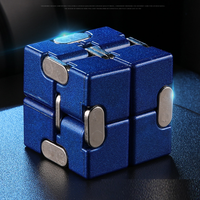Cube Infinity Ultra Durable en Métal Prime, Jouets Sensoriels Anti-Stress et Anti-Anxiété pour Adultes et Adolescents