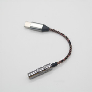 Cable adaptador de audio tipo C a 3,5 mm, conector de metal para uso con auriculares de teléfono móvil - Product Image 1