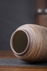 Vaso da terra in ceramica grande, fatto a mano in Cina, rustico moderno, smaltato a colori, resistente alle alte temperature, alto, per centrotavola nuziale - Product Image 5