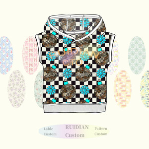 Nouveau T-shirt décontracté pour garçons 2026 en fibre de bambou, <span class=keywords><strong>sans</strong></span> manches, à capuche, <span class=keywords><strong>sweat</strong></span>-shirt, fabrication OEM, impression personnalisée, vente en gros - Product Image 2