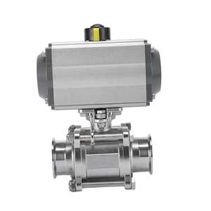 วาล์วน้ำแบบเปิด-ปิดเร็ว ระบบลมนิวเมติก แบบรวมทุกอย่างในหนึ่งเดียว ไม่มีช่องว่าง ไม่เกิดการสะสมของสิ่งสกปรก ดีไซน์สามชิ้น ขนาด <span class=keywords><strong>1</strong></span>/2"-4" รองรับ OEM - Product Image 4