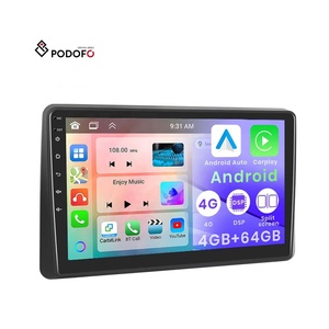 Radio de Coche <span class=keywords><strong>Android</strong></span> Podofo de 10 Pulgadas, 2 Din, 4+64G, Carplay Inalámbrico, <span class=keywords><strong>Android</strong></span> <span class=keywords><strong>Auto</strong></span> para <span class=keywords><strong>Renault</strong></span> <span class=keywords><strong>Arkana</strong></span> 2019, IPS, DSP, GPS, FM, RDS, WIFI, OEM - Product Image 1