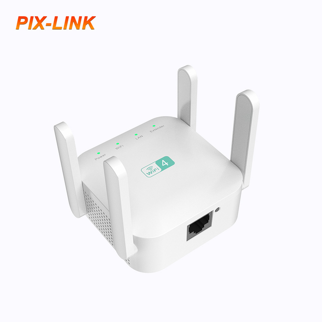 PIX-LINK Dual-Band 300Mbps High Speed Wireless Repeater with 4 Antennas and AP+Repeater Mode