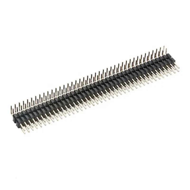 factory custom PCB pin header 1*40pin 2*40Pin two rows 2.54mm pitch IC pin header connector