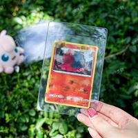 Funda Protectora Semirrígida Transparente y Flexible para Tarjetas Deportivas o de Juego de Tamaño Estándar