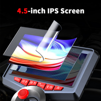 Cámara de Inspección Endoscópica Portátil de 4.5 Pulgadas IPS con Vista de Campo de 75°, Articulación de 4 Vías, Clasificación IP67, Batería de Litio con 3 Horas de Duración