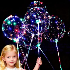 In Trend Luminous <b>Bubble</b> Balloon LED Light Bobo Transparent Fairy String Light Durable TPU Material <b>Kids</b> Promotion Party Toys - Product Image 1