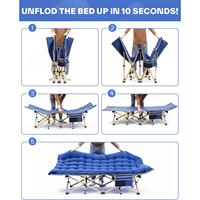 Lit pliable en métal pour une personne Portable pour bureau Camping en plein air hôtel école chambre Design moderne lit de couchage pliable