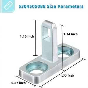 สลักประตูเครื่องซักผ้า 5304505088 อะลูมินัมอัลลอยด์ชิ้นส่วนทดแทนที่ทนทานสำหรับรุ่นอีเลคโทรลักซ์ ฟริจิแดร์ - Product Image 2