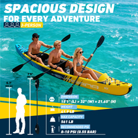 Kayak gonflable Drop Stitch pour 3 personnes