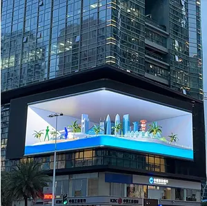 Best Outdoor Naked-eye 3D Giant LED Advertising Display Manufacturer Direct 3D Naked Eye Led Screen