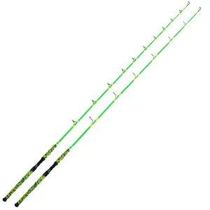 Heavy Duty 1 pièce Canne À Pêche Carbone Surf Coulée En Acier Inoxydable Voyage Catfish Rod Personnalisé 7'6 Catfishing Canne À Pêche