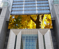 Écran LED numérique vidéo P5 fixe pour extérieur, monté sur portail de bâtiment, résistant à l'eau IP65, HDR10+, lisible en plein soleil