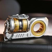 EDC Stun Grenade Tuning Fork Fidget Spinner Mechanical Ratchet Slider Push Egg Crisp Sound Decompression Metal Fingertip Toy