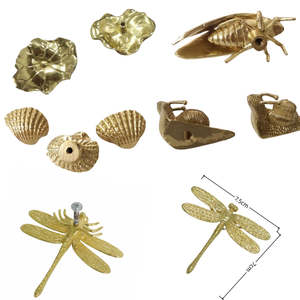 Sceau vintage en laiton inversé boutons de <span class=keywords><strong>tiroir</strong></span> d'armoire et poignées poignées d'<span class=keywords><strong>animaux</strong></span>. - Product Image 6