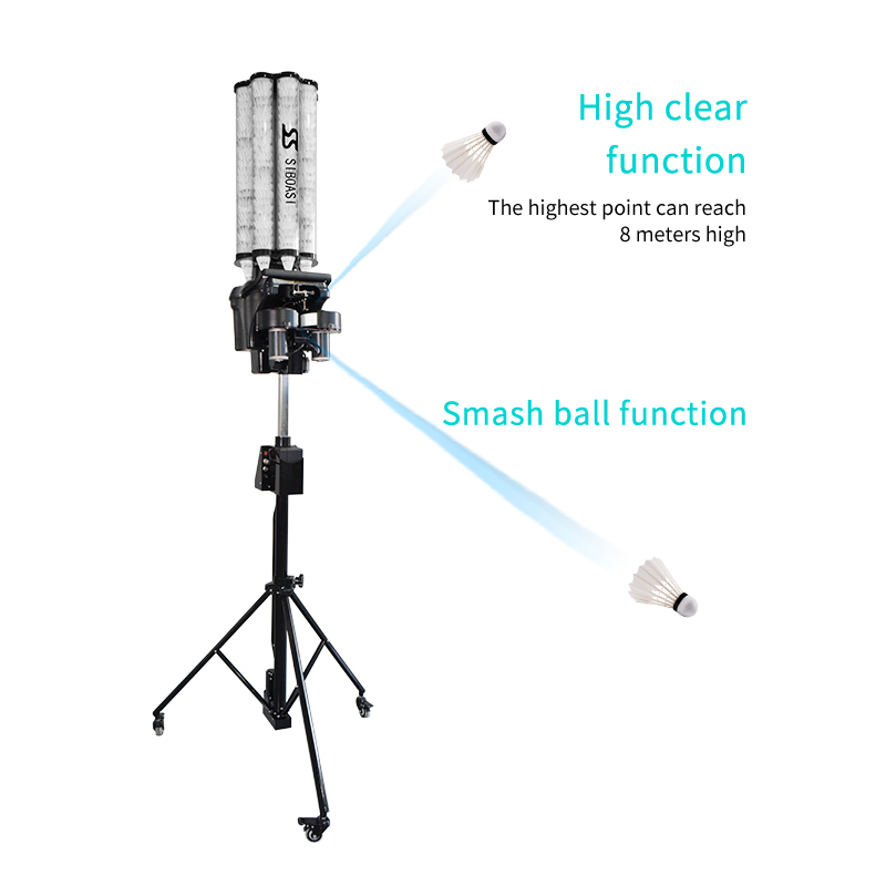 Hot Sale SIBOASI Shuttlecock Launcher Automatic Badminton Training Machine Robot