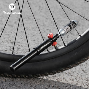 Pompe à vélo portable haute pression WEST BIKING 130 PSI, gonflage rapide, cartouches de <span class=keywords><strong>CO2</strong></span>, mini pompe à vélo en aluminium, facile à installer - Product Image 6