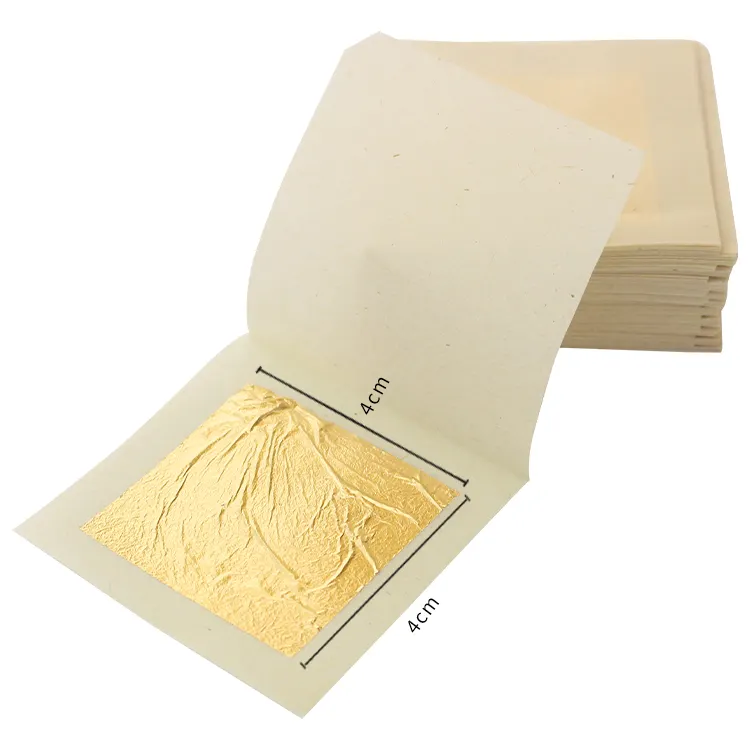 20 sheets of Edible Gold Leaf 8.5cm x 8.5cm 24 Carat Decor, UK Stock