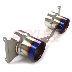 Terminali di Scarico in Titanio SKYLEY per Ferrari <span class=keywords><strong>488</strong></span> GTB, <span class=keywords><strong>488</strong></span> Spider, <span class=keywords><strong>488</strong></span> Pista, <span class=keywords><strong>488</strong></span> Pista Spider 2015-2020, Sistema di Scarico Catback - Product Image 5