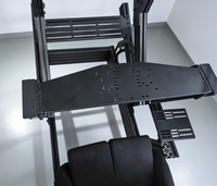 Simulador de Carreras de Realidad Virtual Ergonómico con Perfil de Aluminio 40160, Paquete de Cabina de Simulación con Soporte para Tres Monitores para Uso Doméstico