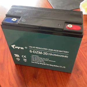 Batería VRLA de ciclo profundo AGM de plomo-ácido sellada recargable de 12V 20Ah <span class=keywords><strong>para</strong></span> UPS, energía solar, coches eléctricos, carritos de golf e iluminación - Product Image 2